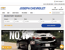 Tablet Screenshot of josephchevrolet.com